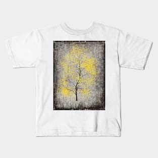 A Tree Decorated In Yellow Kids T-Shirt